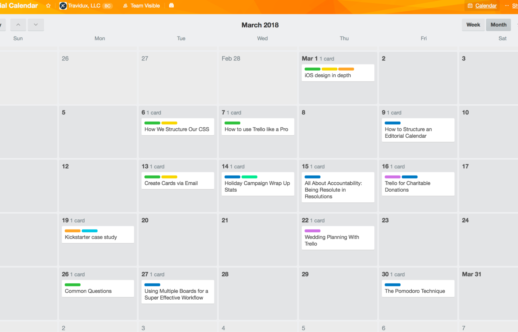 Calendar Management